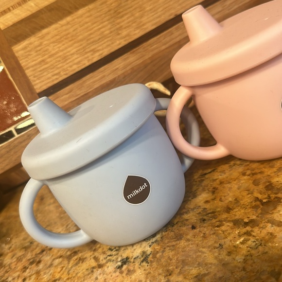 Milkdot • Trio of Silicone Sippy Cups for Baby • NEW! Unisex🦋 - Picture 2 of 9